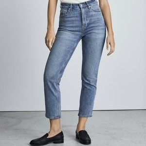 Everlane Original Cheeky Jean in Faded Indigo Wash